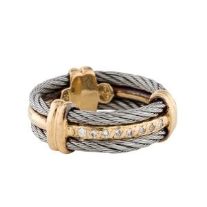 David Yurman Diamond Rope Ring